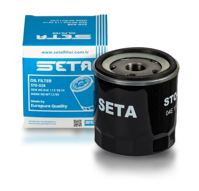 Yağ Filtresi SETA GOLF VII 1.2TSI 1.4 TSI (12>), JETTA IV 1.4 TSI (11>), PASSAT 1.4 TSI (14>), POLO 1.0 1.2 TSI 1.4 TSI 1.6 (14>)